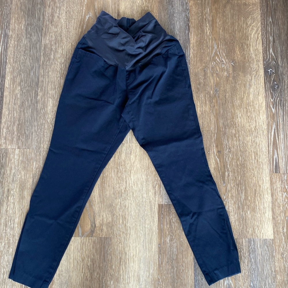 Maternity full-panel pixie ankle/crop pants
